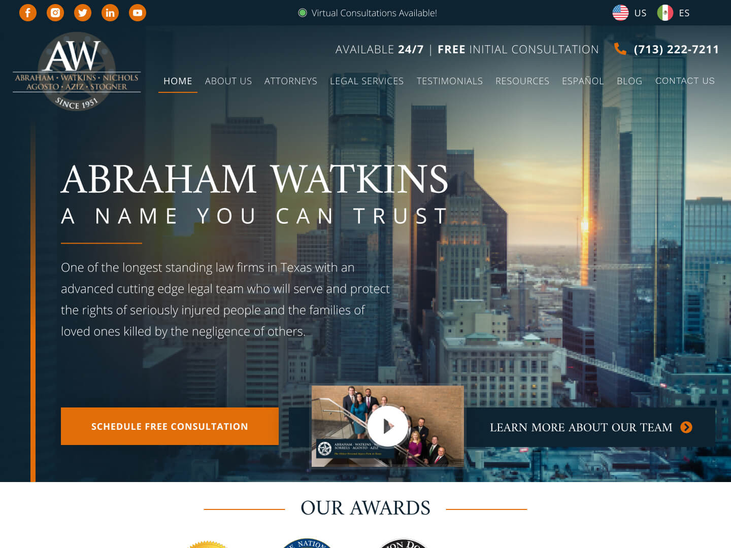 Abraham, Watkins, Nichols, Agosto, Aziz & Stogner NB Business